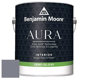 Benjamin Moore Aura 528 Waterborne Interior Semi-gloss Finish краска цвет 2118-40 Sea Life