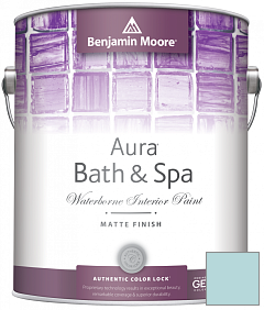 Краска Benjamin Moore Aura Bath & Spa Interior Paint Matte Finish (532) цвет 2052-60 China Blue