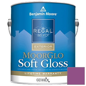 Краска Regal Select Exterior Paint-Moor GloSoft Gloss Finish (W096) цвет 2074-30 Twilight Magenta
