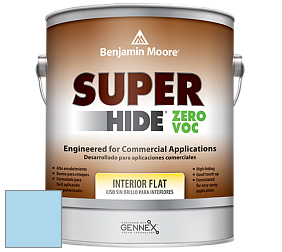 Benjamin Moore 355 Super Hide Zero Voc Interior Flat краска цвет 2064-60 Bluebelle