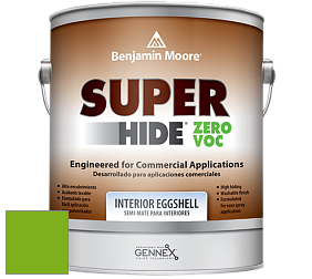 Benjamin Moore 357 Super Hide Zero Voc Interior Eggshell краска цвет 2031-20 Paradise Green