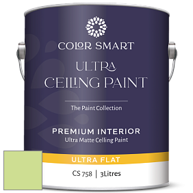 COLOR SMART CS 758 ULTRA CEILING PAINT ультраматовая краска цвет NCS S 0540-G40Y 