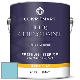 COLOR SMART CS 758 ULTRA CEILING PAINT ультраматовая краска цвет NCS S 1030-B10G 