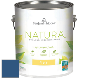 Benjamin Moore 512 Natura Interior Flat Finish матовая краска цвет 2064-20 Patriot Blue