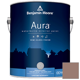 Краска Aura Waterborne Exterior Semi-Gloss Finish (632) цвет 2105-40 Dusty Ranch Brown