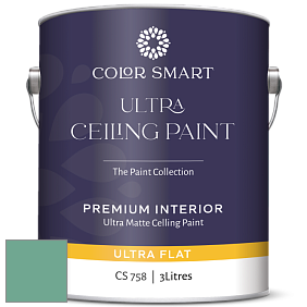 COLOR SMART CS 758 ULTRA CEILING PAINT ультраматовая краска цвет 2040-40 Summer Basket Green