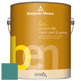 Benjamin Moore Ben W625 Premium Interior Latex Flat краска цвет RAL 6033 