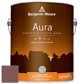 Benjamin Moore Aura 634 Waterborne Exterior Low Lustre Finish краска цвет 2102-30 Pueblo Brown