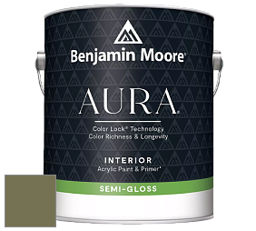Benjamin Moore Aura 528 Waterborne Interior Semi-gloss Finish краска цвет 490 Pine Brook