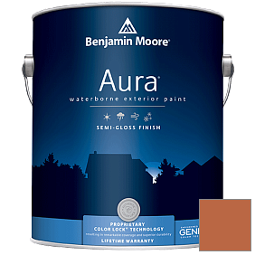 Краска Aura Waterborne Exterior Semi-Gloss Finish (632) цвет 2167-10 Burnt Caramel