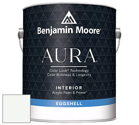 Benjamin Moore Aura 524 Waterborne Interior Eggshell Finish краска цвет OC-65 Chantilly Lace