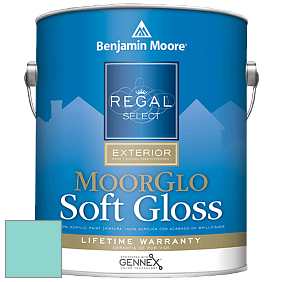 Benjamin Moore W096 Regal Select Exterior Paint-Moor GloSoft Gloss Finish краска цвет 661 Caribbean Cool