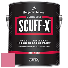 Benjamin Moore 486 Ultra Spec SCUFF-X Interior Satin Finish краска цвет 2003-40 True Pink