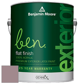 Benjamin Moore Ben 541 Waterborne Exterior Flat Finish краска цвет 1251 Mulberry Wine