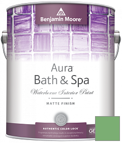 Краска Benjamin Moore Aura Bath & Spa Interior Paint Matte Finish (532) цвет 573 Four Leaf Clover