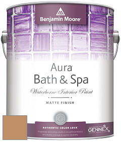 Benjamin Moore Aura 532 Bath & Spa Waterborne Interior Paint Matte Finish краска цвет 1104 Desert Beach