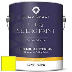COLOR SMART CS 758 ULTRA CEILING PAINT ультраматовая краска цвет RAL 1026 