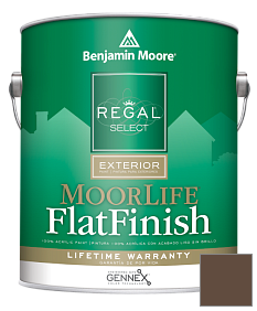 Краска Regal Select Exterior Paint-MoorLife Flat Finish (W105) цвет 2110-10 Taupe