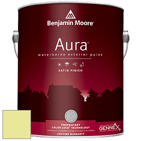 Benjamin Moore Aura 631 Waterborne Exterior Satin Finish краска цвет 2026-50 Fresh Cut Grass