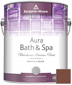 Краска Benjamin Moore Aura Bath & Spa Interior Paint Matte Finish (532) цвет 2173-10 Earthly Russet