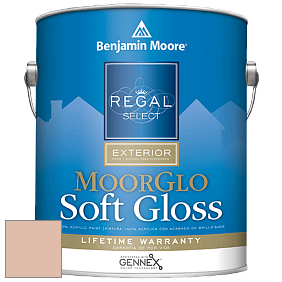 Benjamin Moore W096 Regal Select Exterior Paint-Moor GloSoft Gloss Finish краска цвет 1205 Apricot Beige