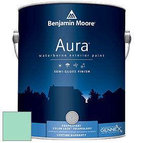 Benjamin Moore Aura 632 Waterborne Exterior Semi-Gloss Finish краска цвет 2038-50 Return to Paradise