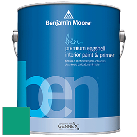 Benjamin Moore Ben W626 Premium Interior Latex Eggshell краска цвет 2046-30 Cayman Lagoon
