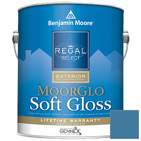Краска Regal Select Exterior Paint-Moor GloSoft Gloss Finish (W096) цвет 804 Chicago Blues