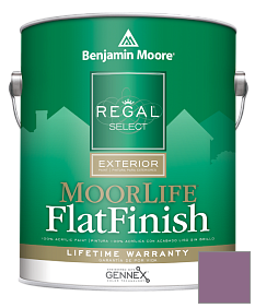 Краска Regal Select Exterior Paint-MoorLife Flat Finish (W105) цвет 1371 Plum Perfect