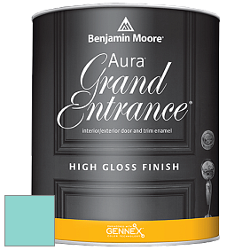Benjamin Moore Aura 148 Grand Entrance High Gloss эмаль цвет 661 Caribbean Cool