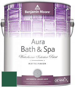 Benjamin Moore Aura 532 Bath & Spa Waterborne Interior Paint Matte Finish краска цвет NCS S 5540-G 