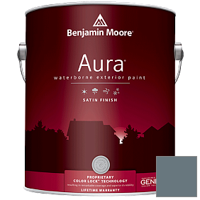 Краска Aura Waterborne Exterior Satin Finish (631) цвет 1623 Britannia Blue