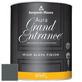 Benjamin Moore Aura 148 Grand Entrance High Gloss эмаль цвет 2122-10 Dark Pewter
