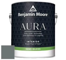 Benjamin Moore Aura 528 Waterborne Interior Semi-gloss Finish краска цвет NCS S 6005-B50G 