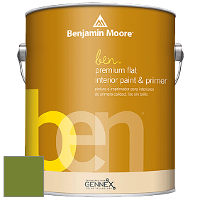 Benjamin Moore Ben W625 Premium Interior Latex Flat краска цвет NCS S 3065-G40Y 