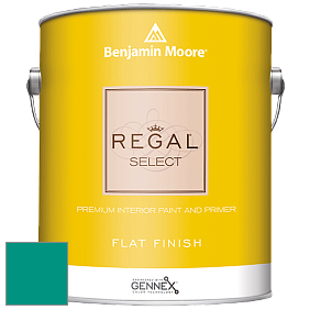 Benjamin Moore 547 Regal Select Waterborne Interior Flat Finish краска цвет 2048-30 Aruba Blue