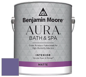 Benjamin Moore Aura 532 Bath & Spa Waterborne Interior Paint Matte Finish краска цвет NCS S 4040-R60B 