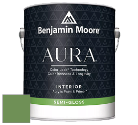 Benjamin Moore Aura 528 Waterborne Interior Semi-gloss Finish краска цвет 553 Richmond Green