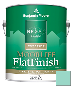 Краска Regal Select Exterior Paint-MoorLife Flat Finish (W105) цвет 2047-50 Shore House Green