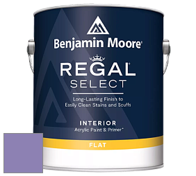 Benjamin Moore 547 Regal Select Waterborne Interior Flat Finish краска цвет 1398 Charmed Violet