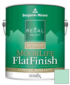 Краска Regal Select Exterior Paint-MoorLife Flat Finish (W105) цвет 576 Bahama Waters