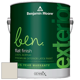Benjamin Moore Ben 541 Waterborne Exterior Flat Finish краска цвет OC-24 BM OC-24