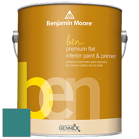 Benjamin Moore Ben W625 Premium Interior Latex Flat краска цвет NCS S 4040-B50G 