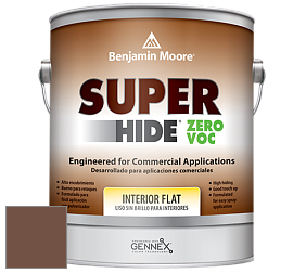 Benjamin Moore 355 Super Hide Zero Voc Interior Flat краска цвет 2096-10 Seed Brown