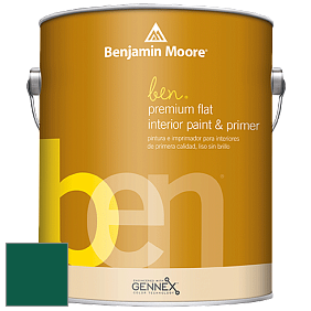 Benjamin Moore Ben W625 Premium Interior Latex Flat краска цвет NCS S 5540-B90G 
