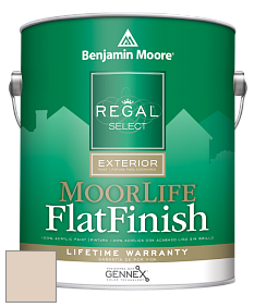 Benjamin Moore W105 Regal Select Exterior Paint-MoorLife Flat Finish краска цвет 1030 Brandy Cream