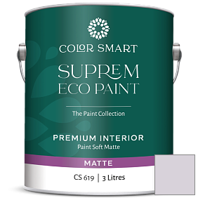 Краска COLOR SMART CS 619 SUPREM ECO PAINT матовая краска цвет 2116-60 Touch of Gray