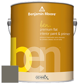 Benjamin Moore Ben W625 Premium Interior Latex Flat краска цвет 2139-30 Sharkskin