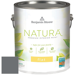 Benjamin Moore 512 Natura Interior Flat Finish матовая краска цвет 2124-20 Trout Gray