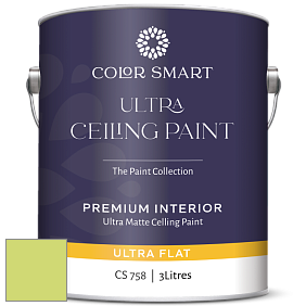 COLOR SMART CS 758 ULTRA CEILING PAINT ультраматовая краска цвет NCS S 0550-G50Y 